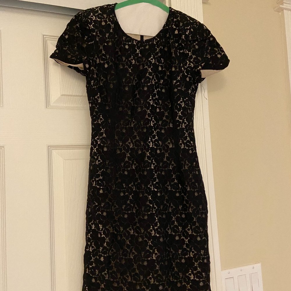French Connection black lace mini dress (size 0)